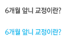 6개월 앞니 교정이란?